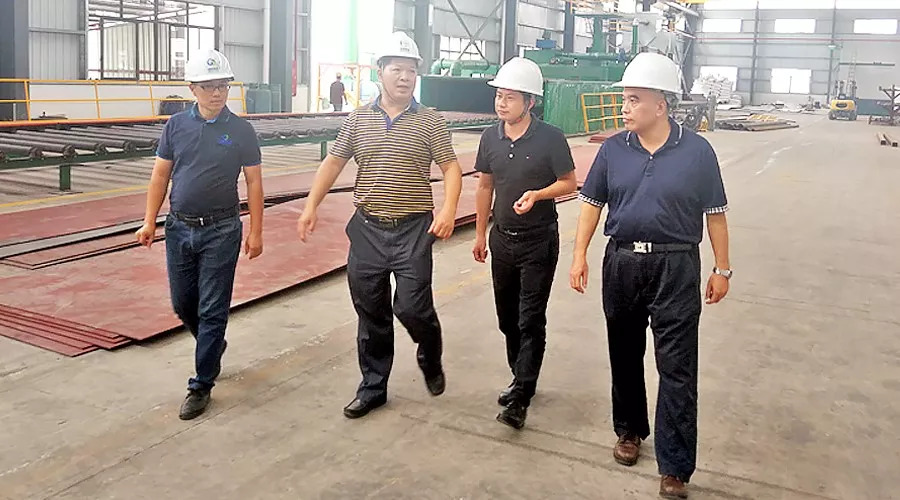 肇庆高新区党工委关键副书记一行莅临鹏凯新工厂考察调研