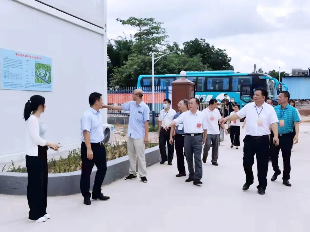 调研新圩镇装配式污水厂